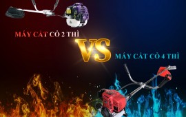 Máy cắt cỏ 2 thì hay 4 thì tốt hơn ? Nên mua máy nào ?