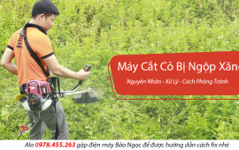 Máy cắt cỏ bị ngộp xăng: nguyên nhân và cách xử lý, phòng tránh