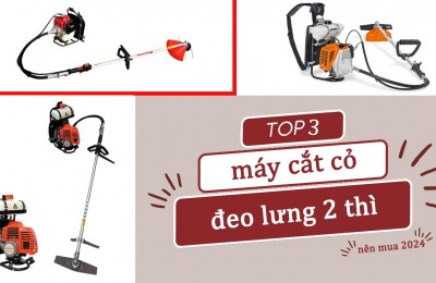 Top 3 máy cắt cỏ đeo lưng 2 thì nên mua 2024