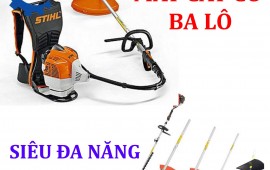 Vừa cắt cỏ, xới đất, cắt tỉa hàng rào, cưa chỉ với 1 chiếc máy cắt cỏ ba lô